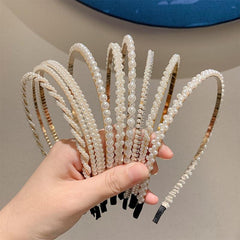 Pearl Hairband Non Slip Head Hoop Decorative Hair Accessories For Women Girls