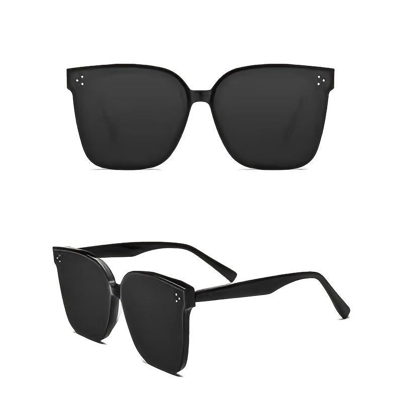 Men's Large Frame Square Sunglasses Casual Decorative Shades