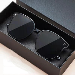Men's Large Frame Square Sunglasses Casual Decorative Shades