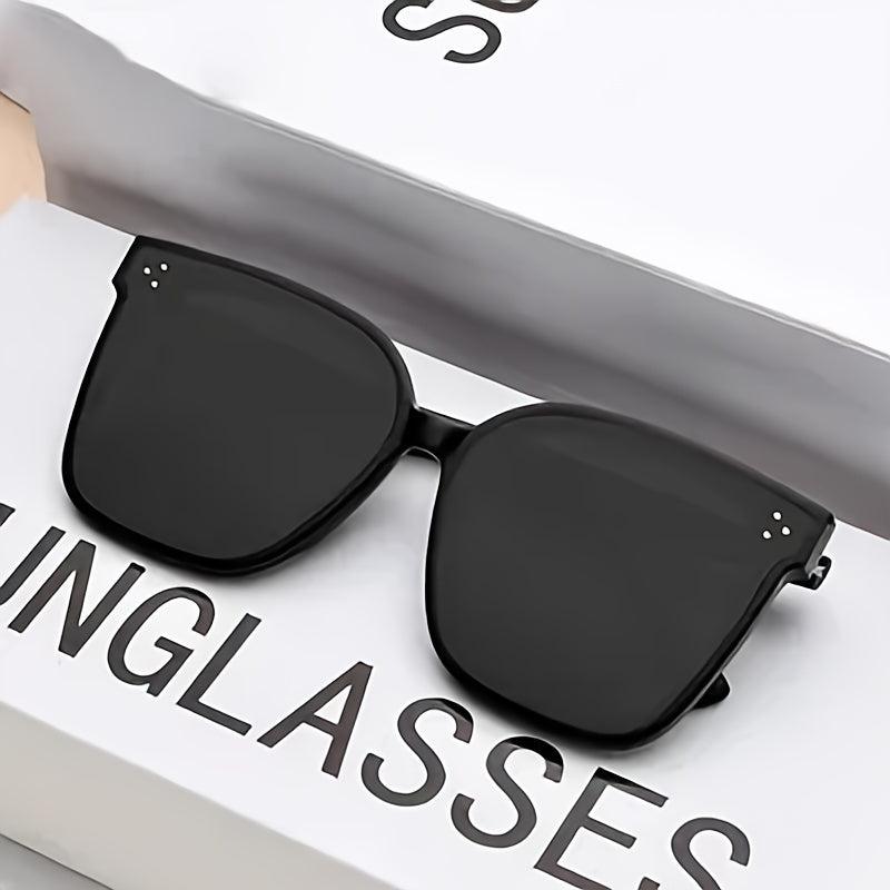 Men's Large Frame Square Sunglasses Casual Decorative Shades