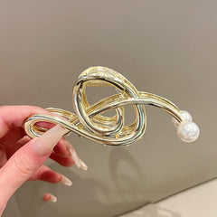 Pearl Shark Clip Headdress Hair Clip