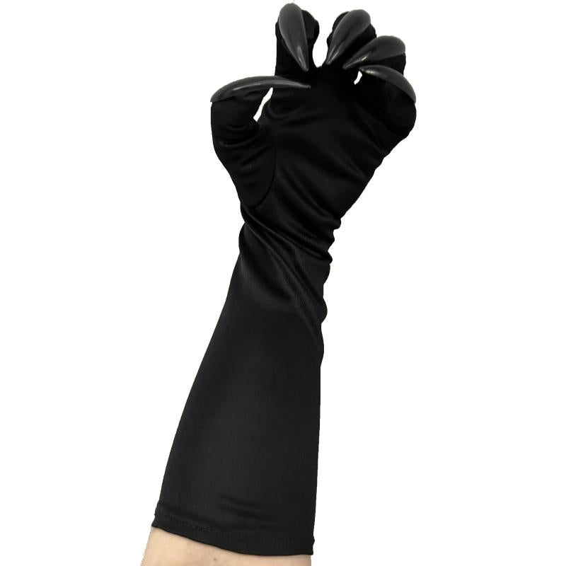 Halloween Claw Gloves Sequined Nails Cosplay Costume Long Nail Gloves