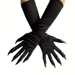 Halloween Claw Gloves Sequined Nails Cosplay Costume Long Nail Gloves