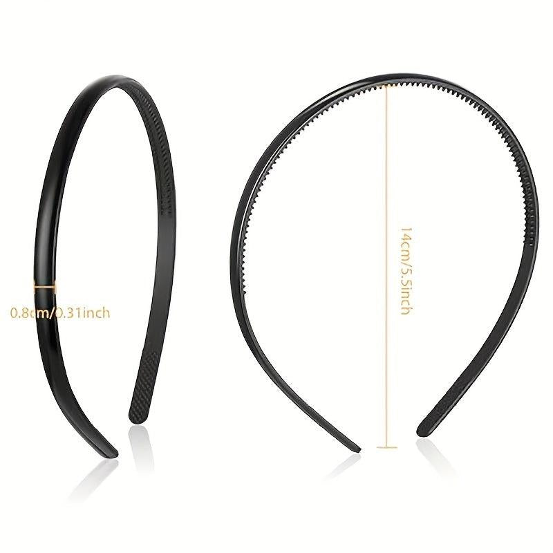 4pcs Plastic Hair Bands Tooth Comb Anti slip Accessories For Makeup