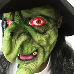 Old Woman Witch Mask Men Halloween Latex Horror Adult Costume Party Props