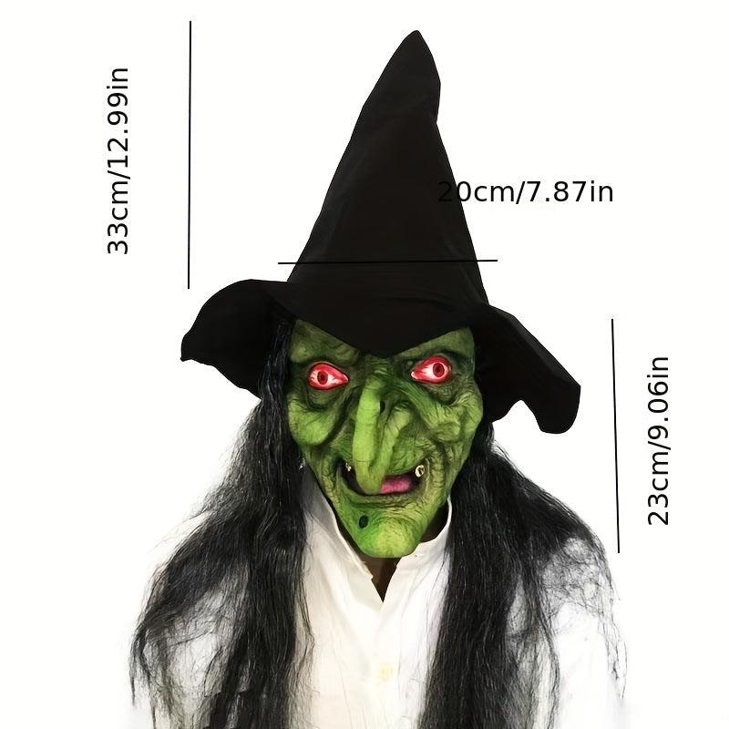 Old Woman Witch Mask Men Halloween Latex Horror Adult Costume Party Props
