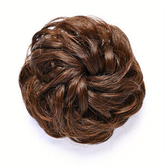 Clip on Bun Extension Wig for Daily Party Performance Cosplay