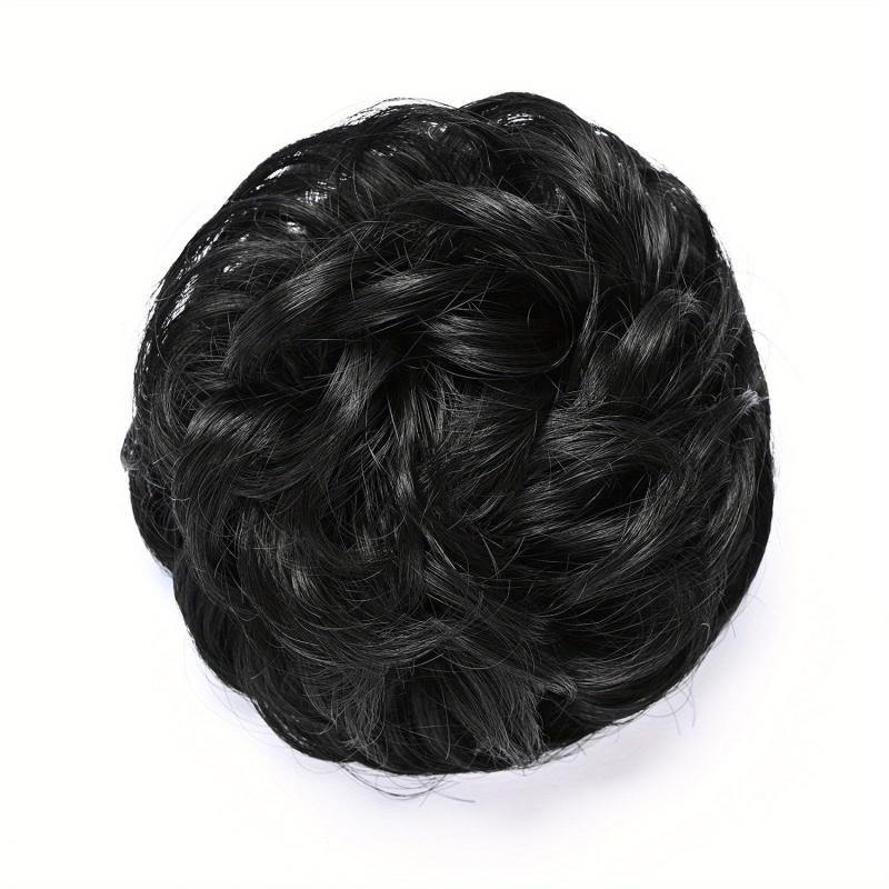 Clip on Bun Extension Wig for Daily Party Performance Cosplay
