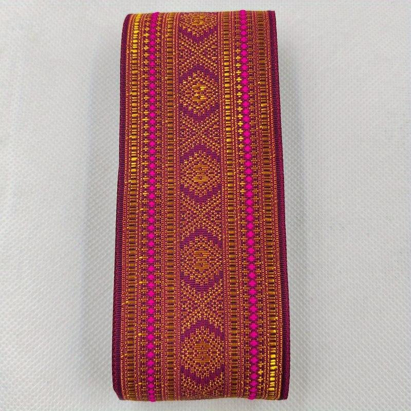 Vintage Jacquard Ribbon Embroidered Lace 2 Yards 2inch for Sewing Crafts