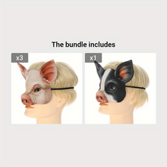Funny Pig Face Mask Masquerade Costume Halloween Props