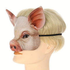 Funny Pig Face Mask Masquerade Costume Halloween Props
