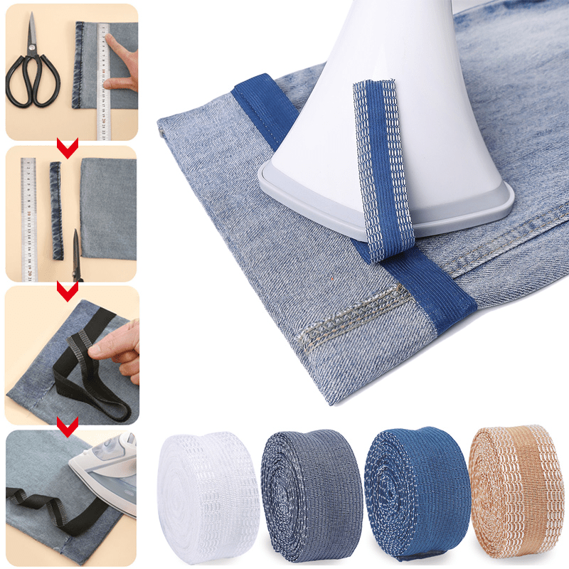 28ft Self Adhesive Fringe Trim For Jeans Iron on Tape DIY Sewing Fabric Supplies