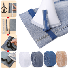 28ft Self Adhesive Fringe Trim For Jeans Iron on Tape DIY Sewing Fabric Supplies