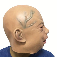 Men's Halloween Cry Baby Mask Latex Full Head Masquerade Mask