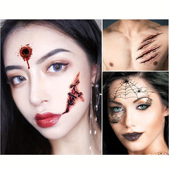 Halloween Horror Tattoo Stickers Waterproof Temporary Tattoo Arm Leg Body Art