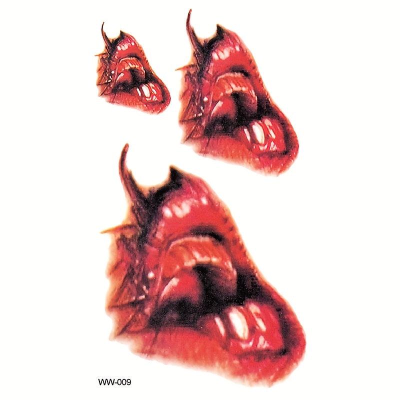 Halloween Horror Tattoo Stickers Waterproof Temporary Tattoo Arm Leg Body Art