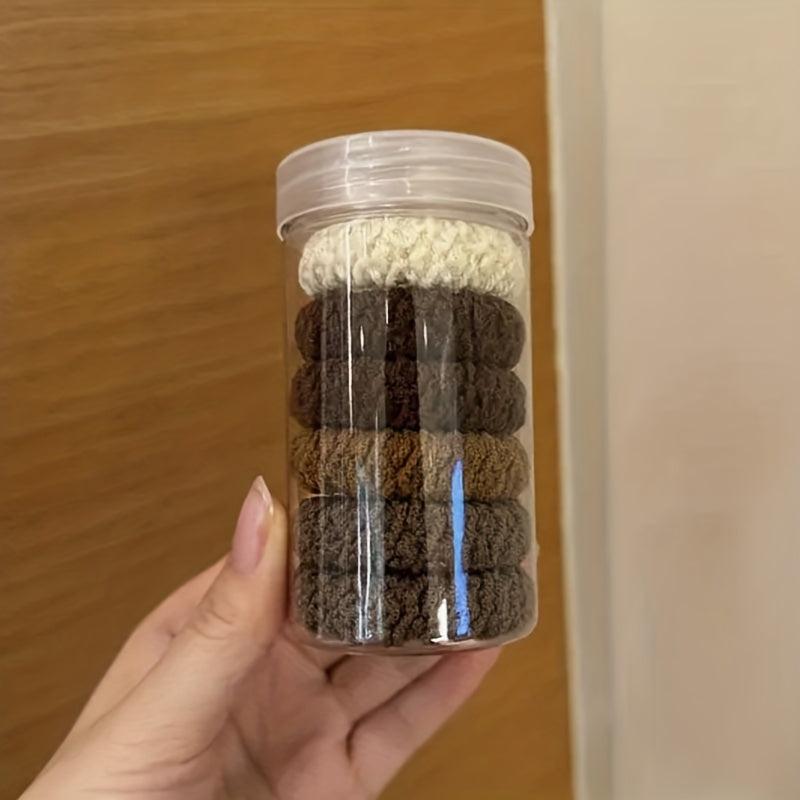 12pcs Hair Elastics Hair Ties High Elastic Durable Hair Accessories