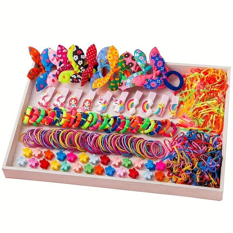 Hair Accessories Gift Set Candy Hair Clip Hair Tie Jewelry Set