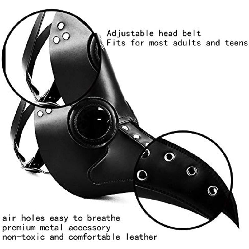 Steampunk Bird Beak Mask for Halloween Cosplay
