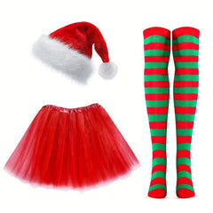 5pcs Adult Felt Clothes Set for Christmas Party Cosplay