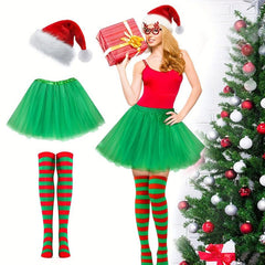 5pcs Adult Felt Clothes Set for Christmas Party Cosplay