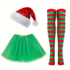 5pcs Adult Felt Clothes Set for Christmas Party Cosplay