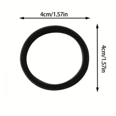 50pcs Soft Nylon Rubber Band Ponytail Holder Elastic Hair Ties Hair Accessories