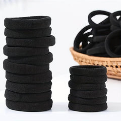 50pcs Soft Nylon Rubber Band Ponytail Holder Elastic Hair Ties Hair Accessories