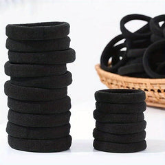 50pcs Soft Nylon Rubber Band Ponytail Holder Elastic Hair Ties Hair Accessories