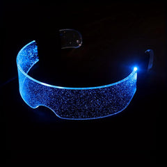 Men's LED Luminous Glasses USB Charging Tech Glasses