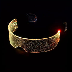 Men's LED Luminous Glasses USB Charging Tech Glasses