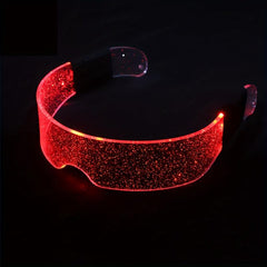 Men's LED Luminous Glasses USB Charging Tech Glasses