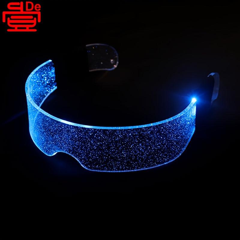Men's LED Luminous Glasses USB Charging Tech Glasses