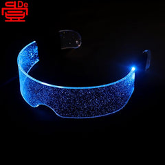Men's LED Luminous Glasses USB Charging Tech Glasses