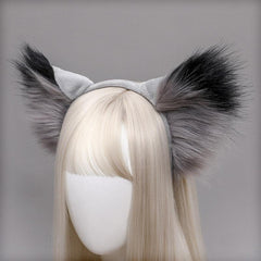 Plush Lolita Headdress Wolf Cat Fox Ear Hair Hoop