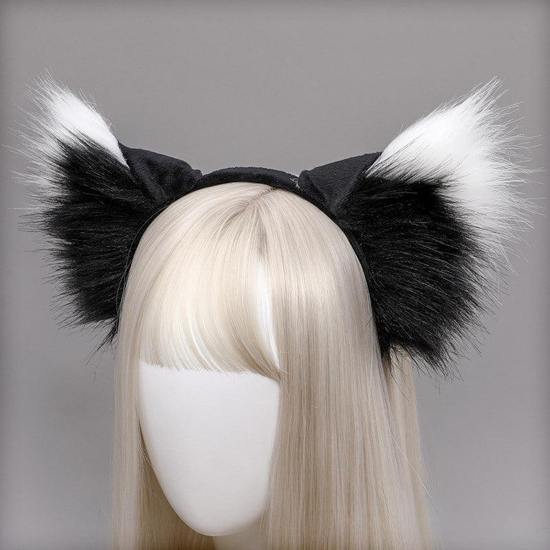 Plush Lolita Headdress Wolf Cat Fox Ear Hair Hoop