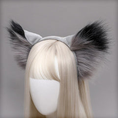 Plush Lolita Headdress Wolf Cat Fox Ear Hair Hoop