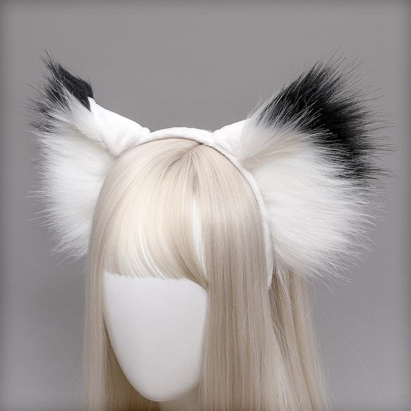 Plush Lolita Headdress Wolf Cat Fox Ear Hair Hoop