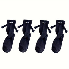 Creative Magnetic Holding Hands Socks Couple Suit