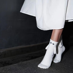 Creative Magnetic Holding Hands Socks Couple Suit