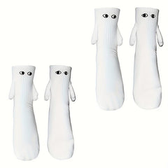 Creative Magnetic Holding Hands Socks Couple Suit