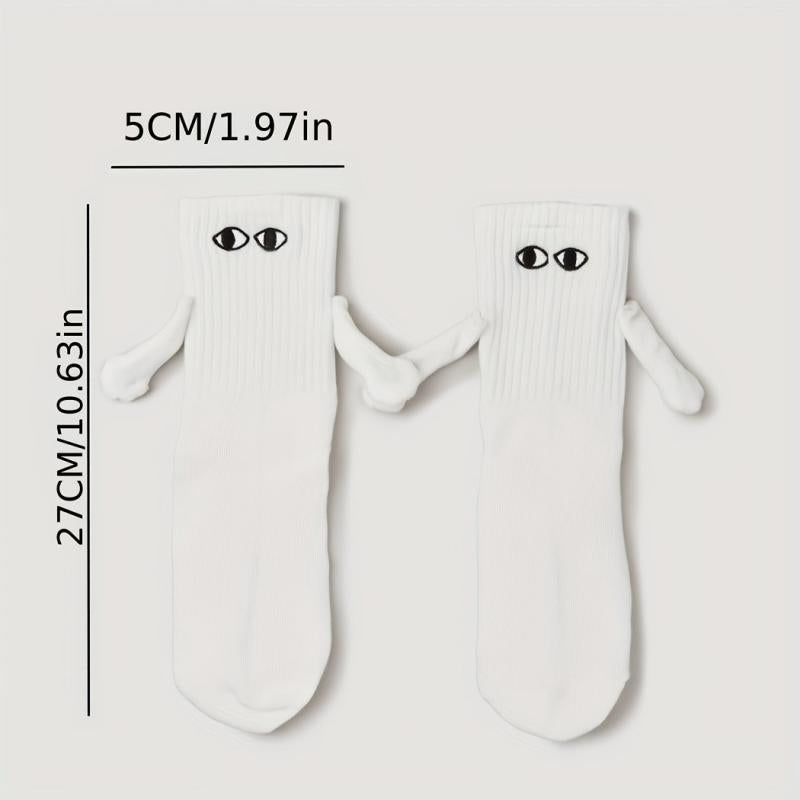 Creative Magnetic Holding Hands Socks Couple Suit