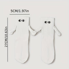 Creative Magnetic Holding Hands Socks Couple Suit
