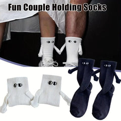 Creative Magnetic Holding Hands Socks Couple Suit