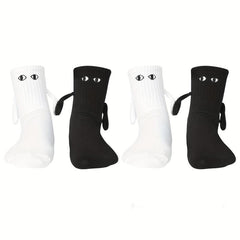 Creative Magnetic Holding Hands Socks Couple Suit