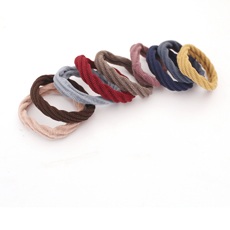 Morandi Seamless Rubber Band Hair Scrunchies Hair Tie Set