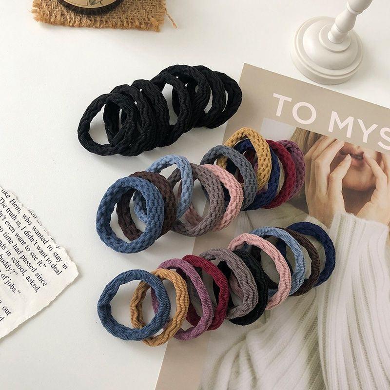 Morandi Seamless Rubber Band Hair Scrunchies Hair Tie Set