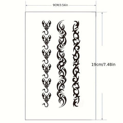 Waterproof Disposable Bracelet 3D Tattoo Sticker