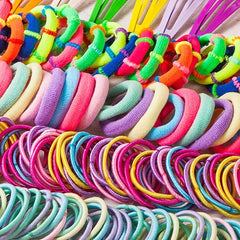 Hair Ties & Clips Gift Set Flowers Shaped Elastic Bands 780pcs