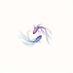 ABECOME 1PC Fairy Fish Tattoo Stickers Waterproof And Durable